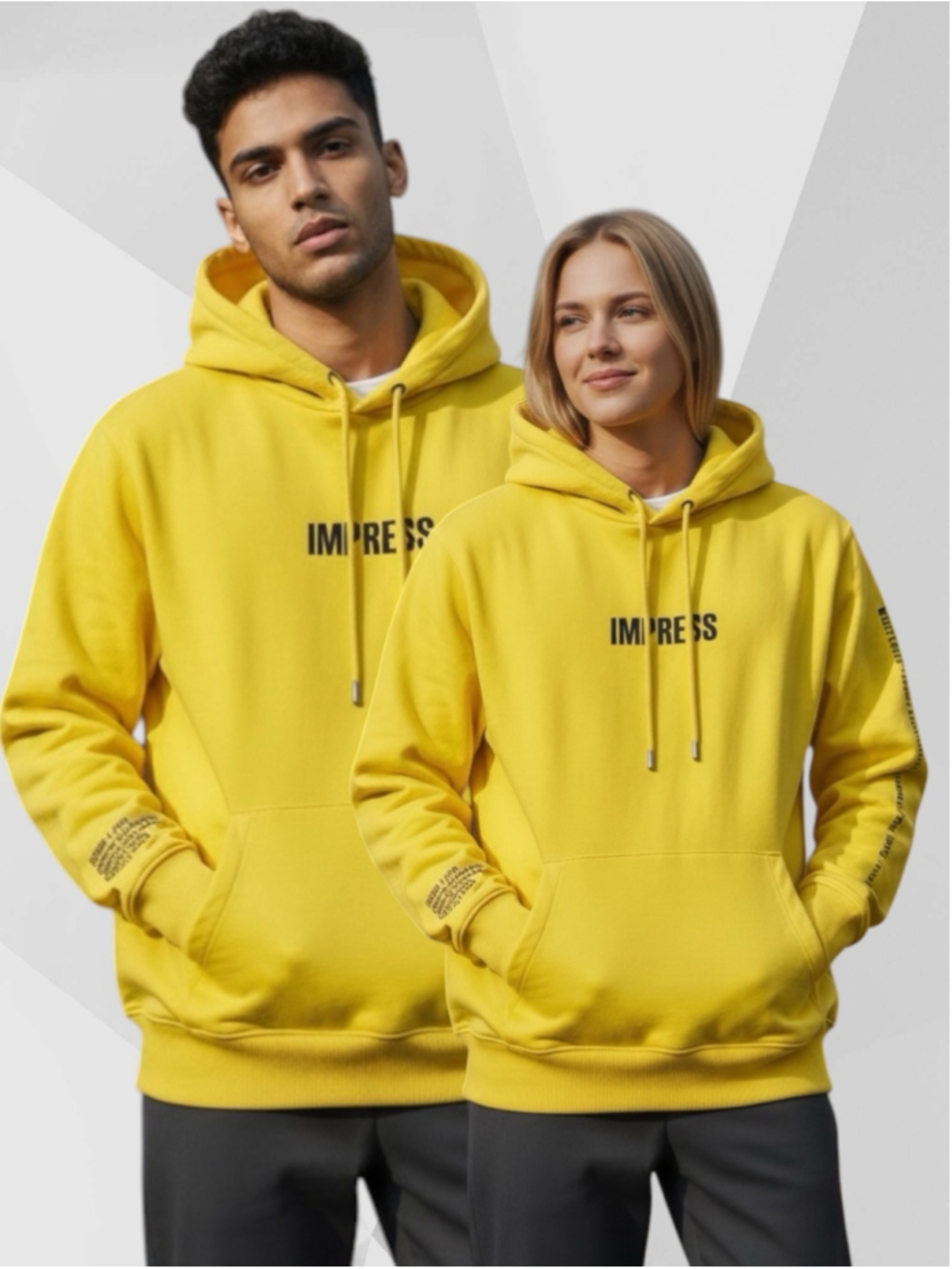 Men's or Womans Helmut Lang Yellow Impress Hoodie Sweater